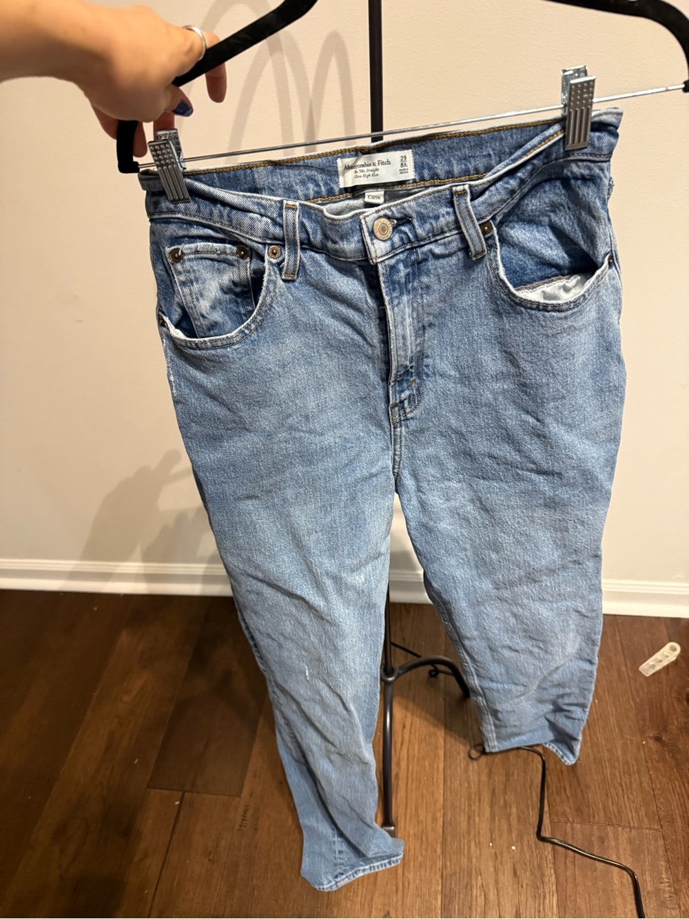 Abercrombie & Fitch Light Blue Straight Leg Jeans